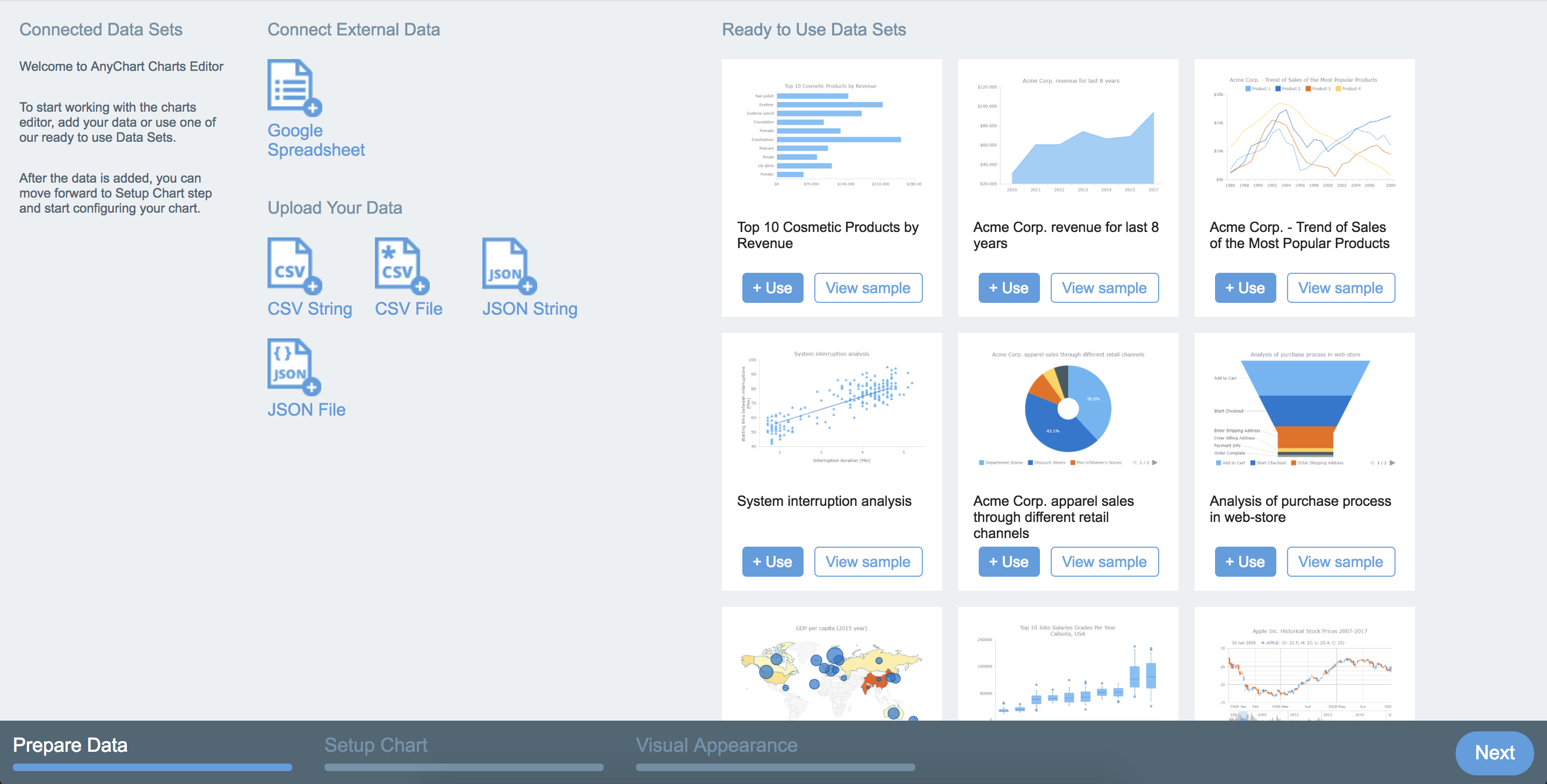 Chart Editor