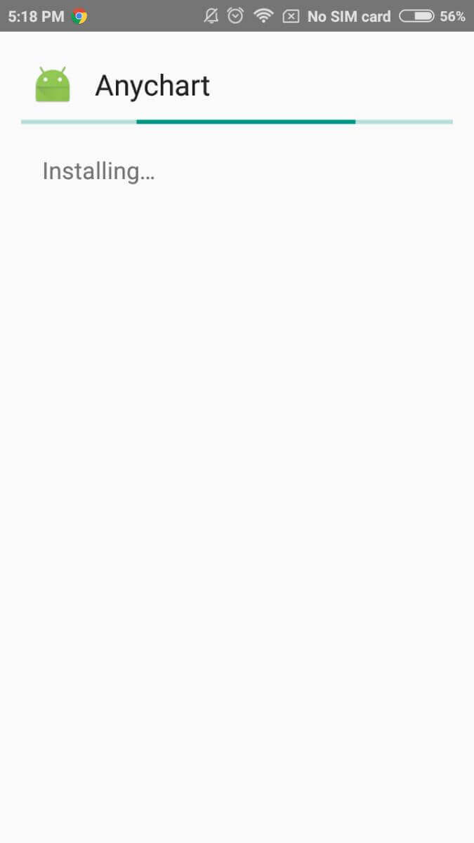 Step 4 | AnyChart sample on your Android device