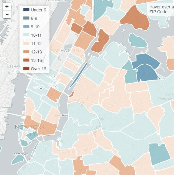 Where Are the Cleanest Restaurants in NYC located? Here's an interactive map