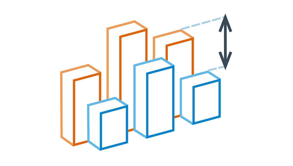 Chart types for data comparison visualization