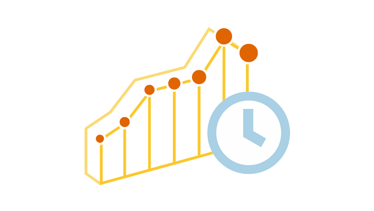 Chart types for data over time visualization and trend context