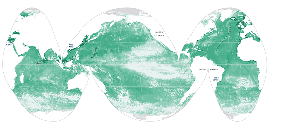 X-Ray of Ocean: Map of Human and Human-Related Impact