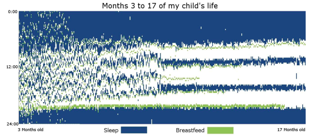 Stunning Visual Illustrating What It Is Like to Parent a Newborn as one of creative data visualization examples