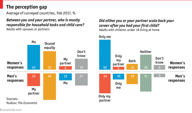 Careers and Household Tasks in Families: What Men and Women Think