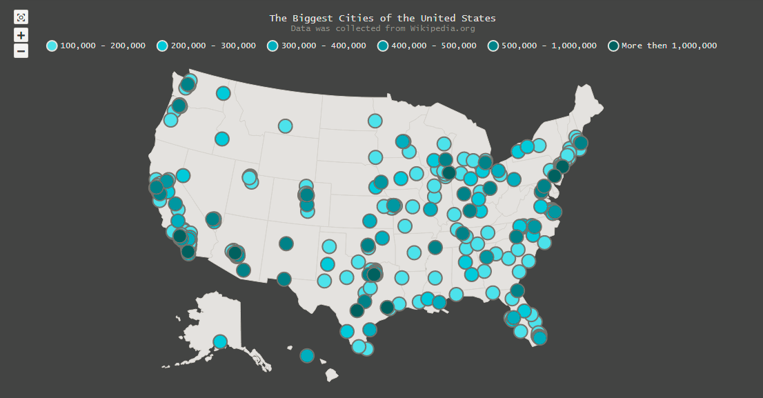 Usa Map Big Cities