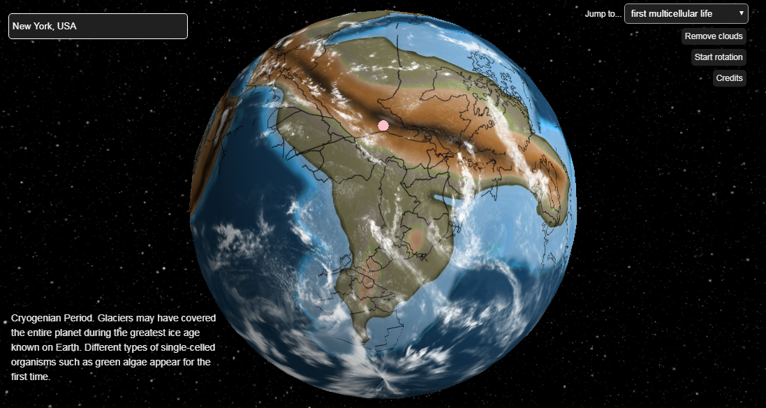 Ancient Earth Globe