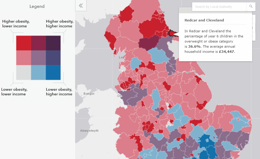 Childhood Obesity Map of England