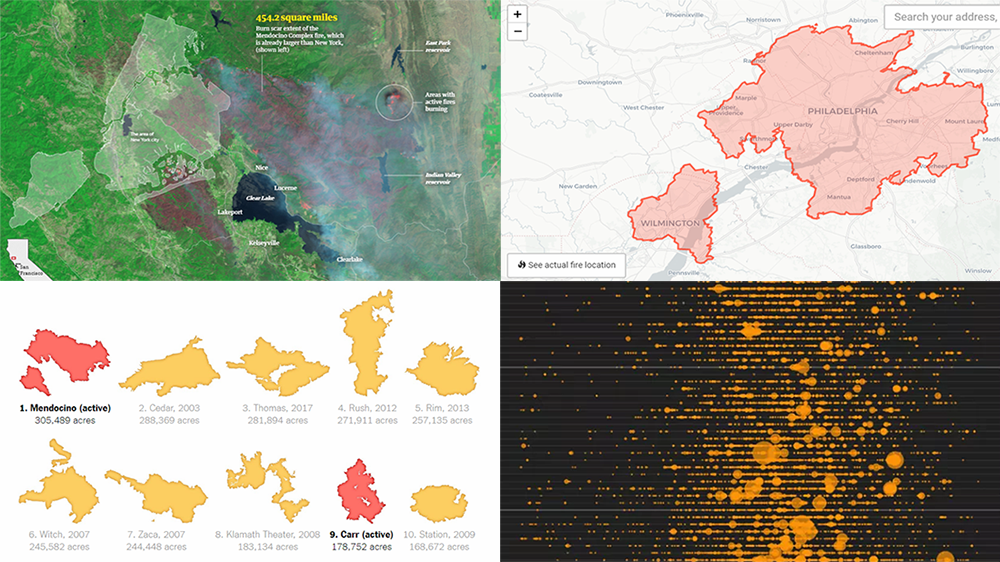 California Wildfire in Maps and Charts — DataViz Weekly — DataViz Weekly