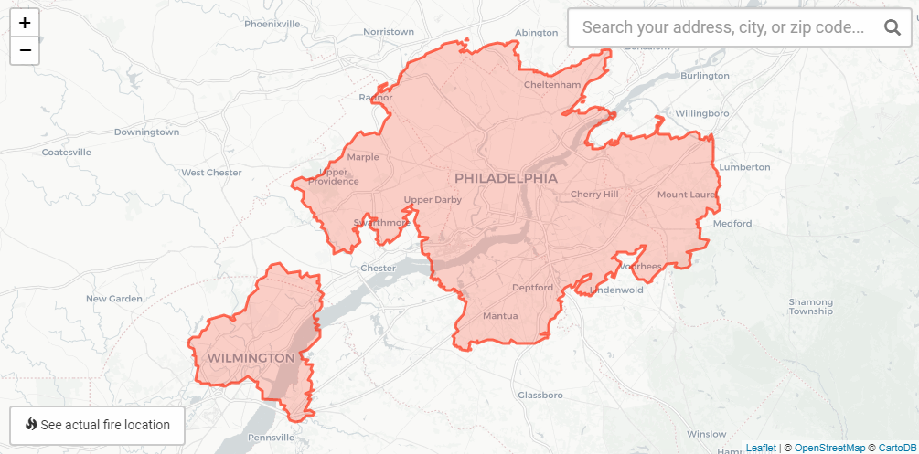 Wildfire Area in Comparison with Any Area You Know Well