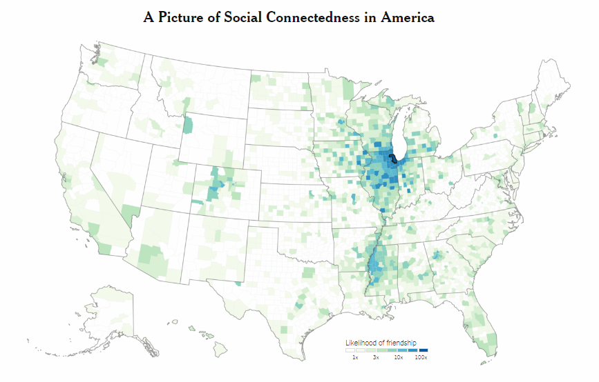 Social Connectedness Across U.S.