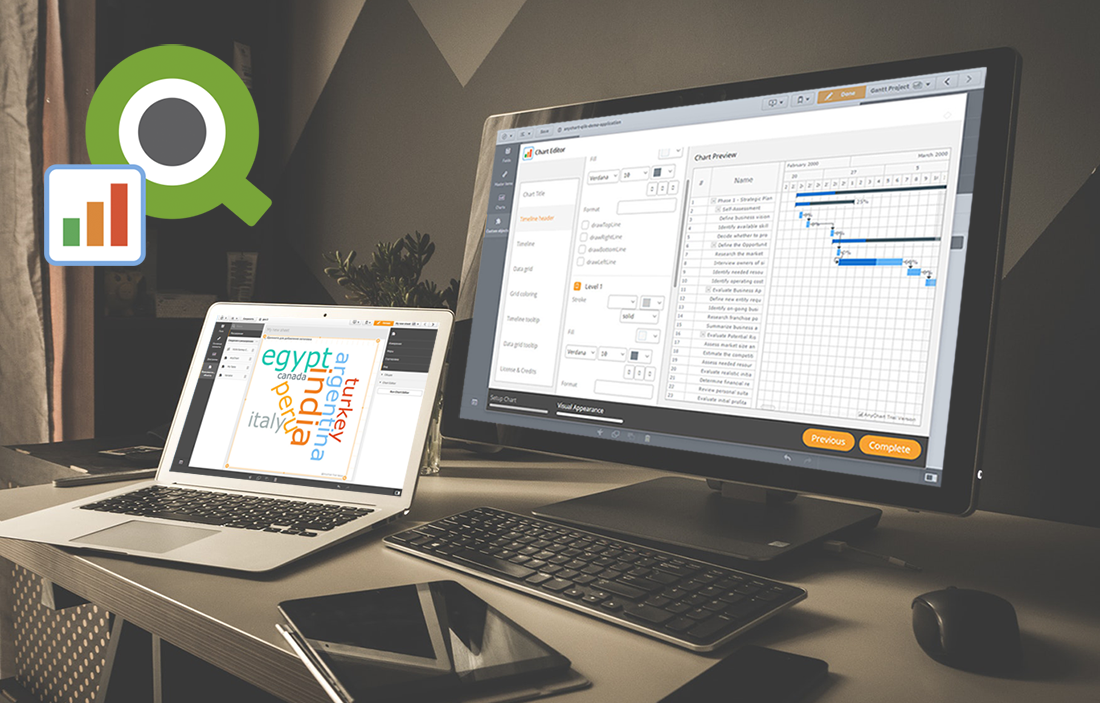 Qlik Extension Gets Gantt Chart and Tag Cloud in Version 2.5.0