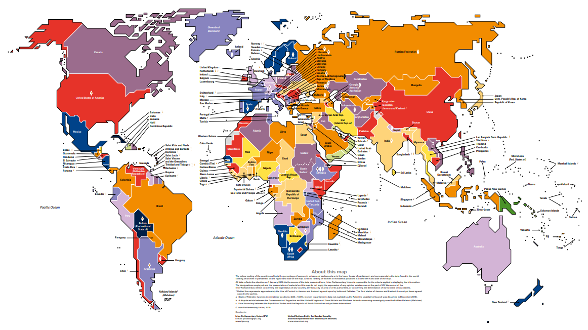 Visualizing Data About Women's Participation in Politics Worldwide