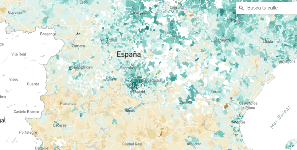 Visualizing Income of Spaniards on an Interactive Map Neighborhood by Neighborhood