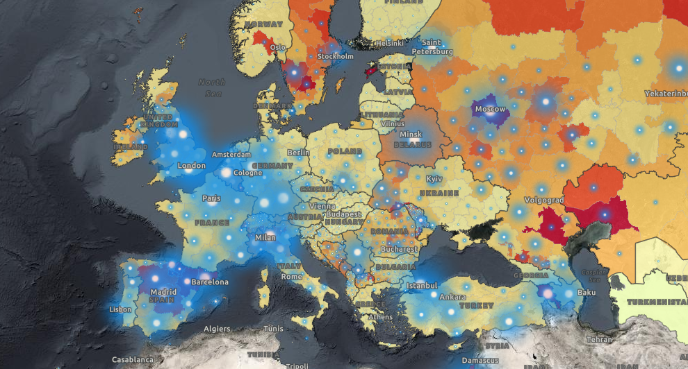 Subnational View of COVID-19 Situation in Europe