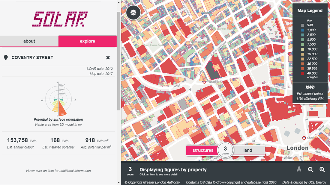 London Solar Opportunity Map