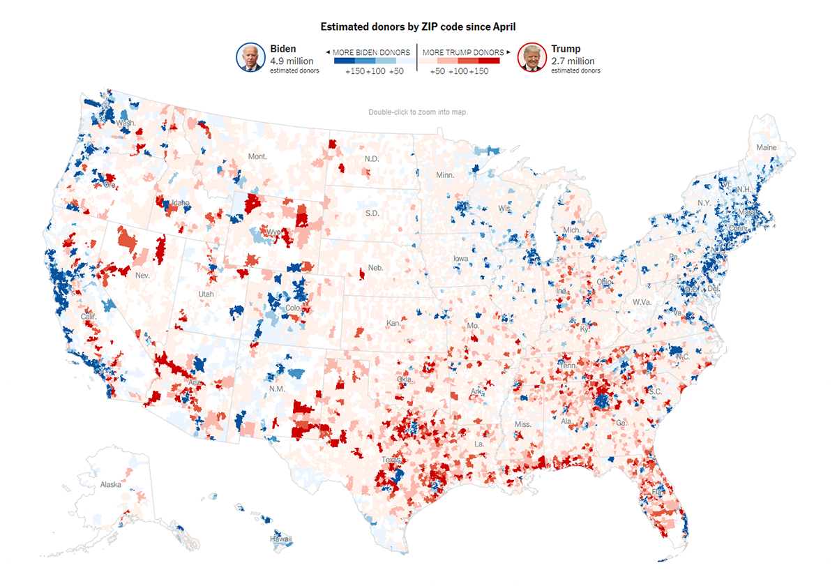 Visualizing U.S. Presidential Campaign Donations Data