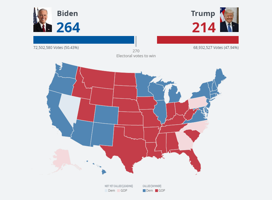 DW's election results data visualization in election map graphics