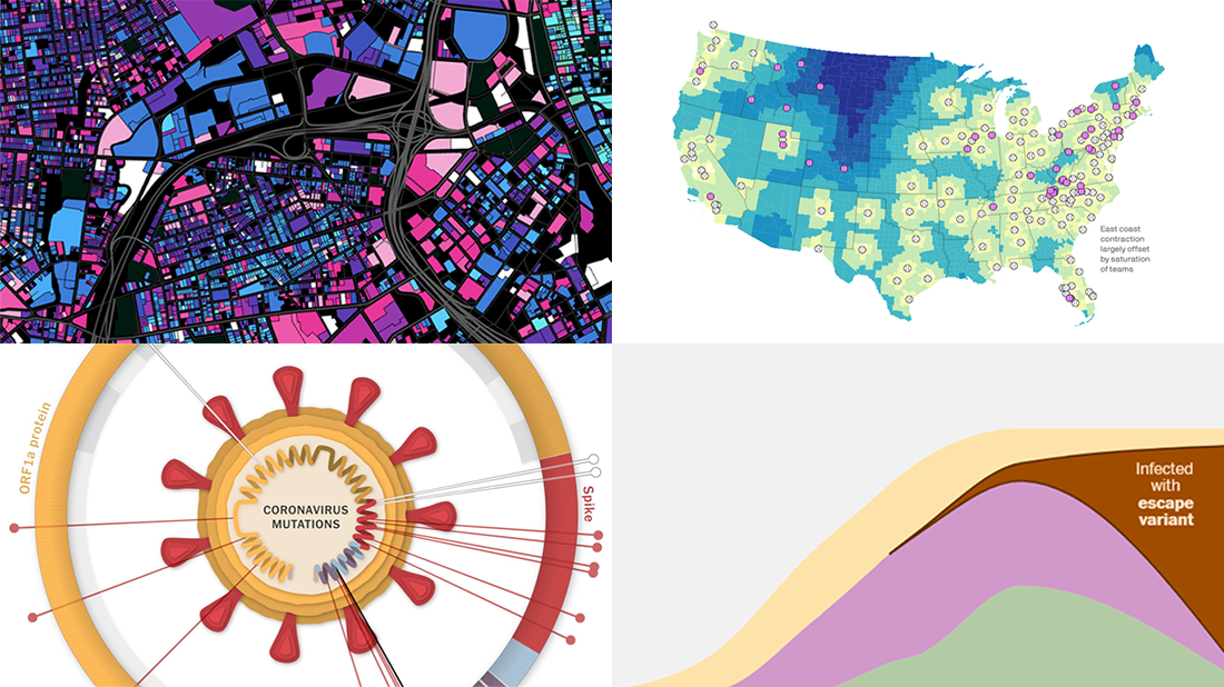 Visualizing information on the coronavirus, MiLB teams and Providence buildings, in a new DataViz Weekly roundup