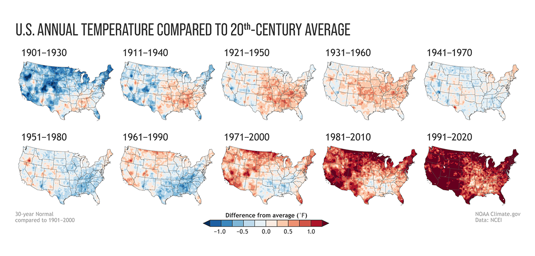 U.S. Climate Normals Over Time