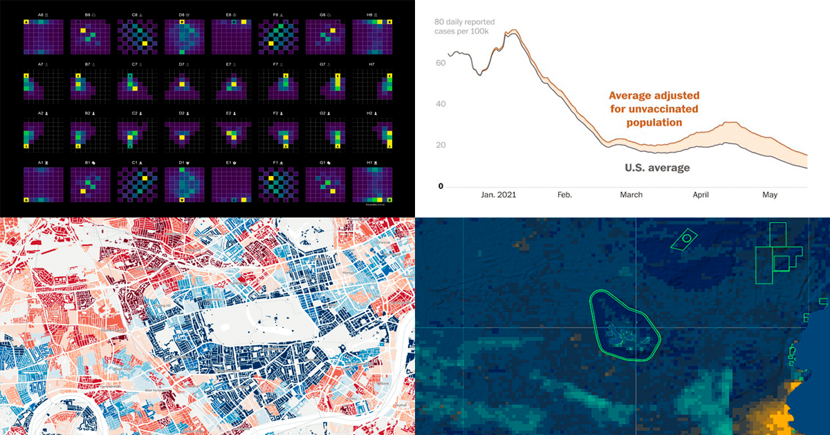 Visualizing Data on COVID-19, Deprivation, Chess, Fishing — DataViz Weekly