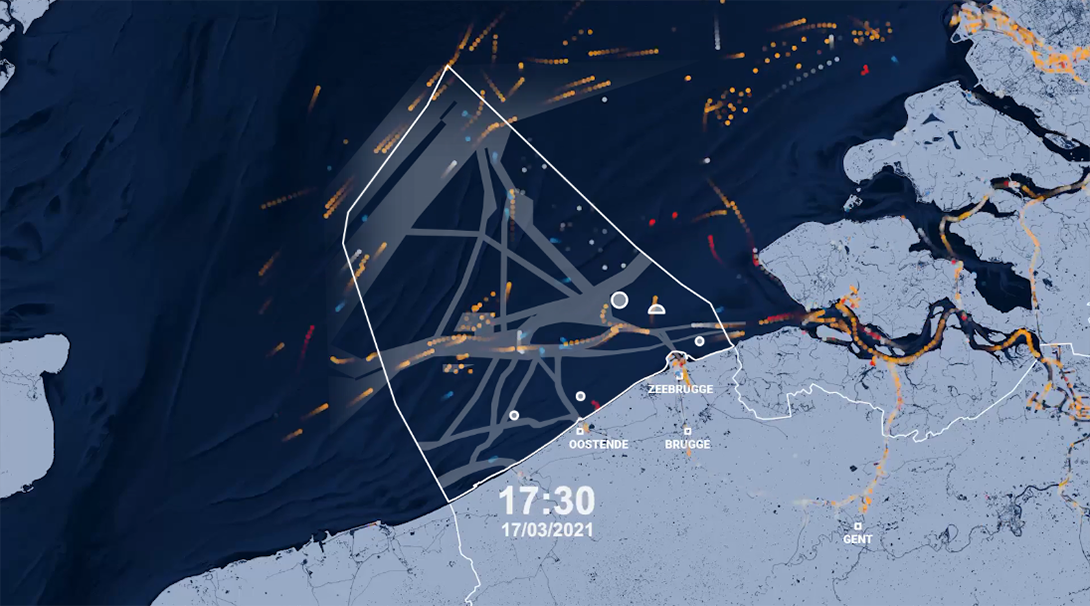 Human Activity in Belgian North Sea