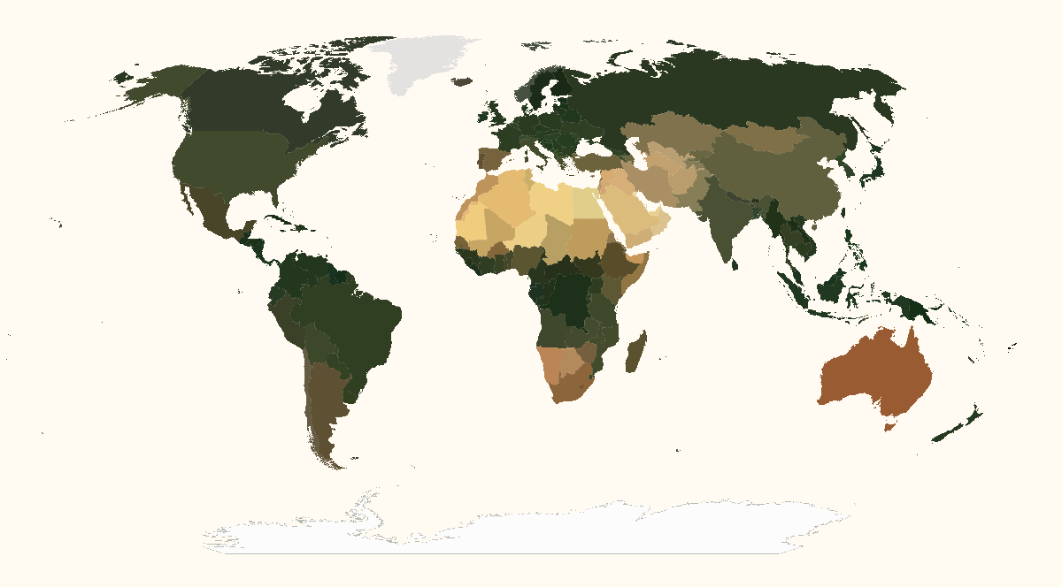 Average Colors of World