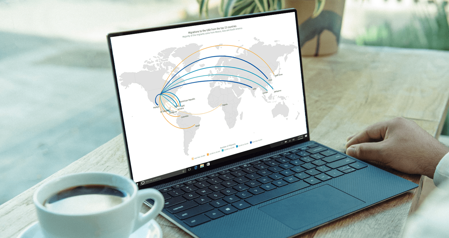 A Flow Map Built using JavaScript in Four Steps