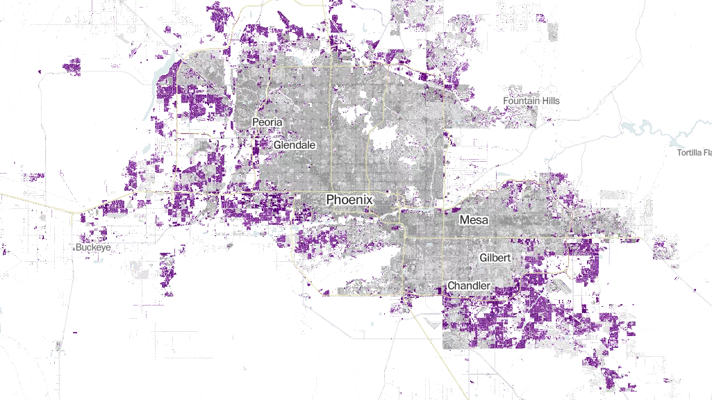 Urban Development and Sprawl in America in 2001-2019