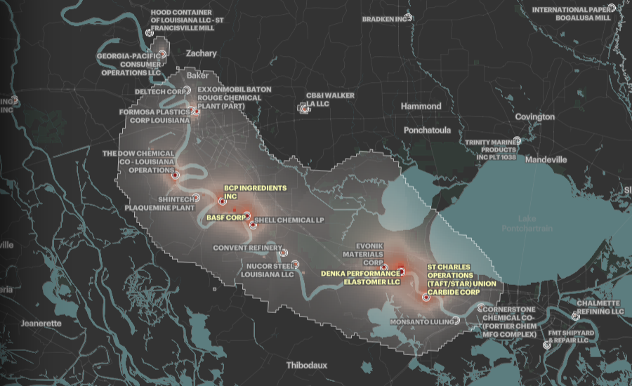 Cancer-Causing Industrial Air Pollution Across U.S.