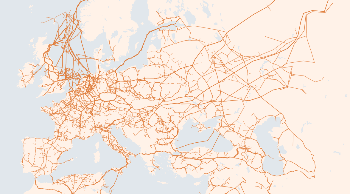 European Natural Gas Pipeline Infrastructure
