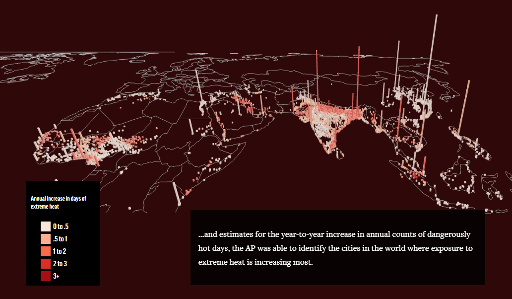 Global Extreme Urban Heat Exposure