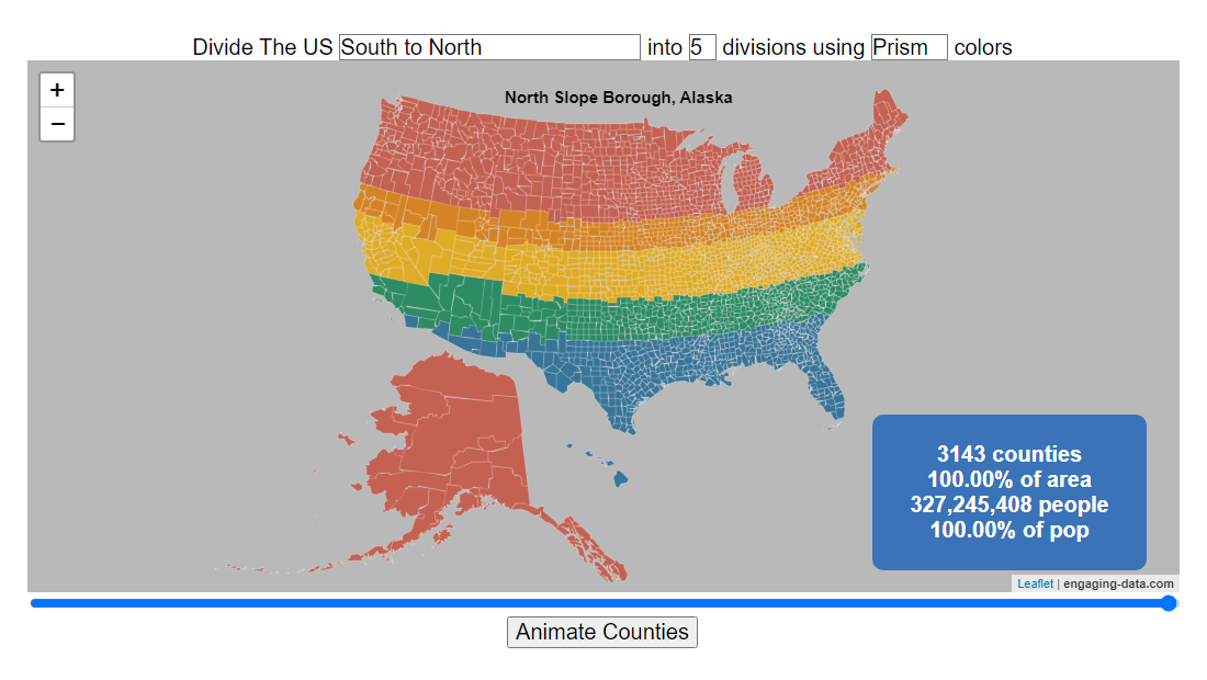 U.S. Divisions by Equal Populations