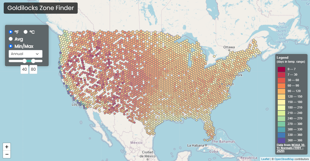 Ideal Climate Finder