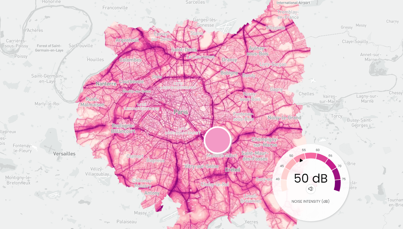 Noise Pollution in Paris, London, NYC