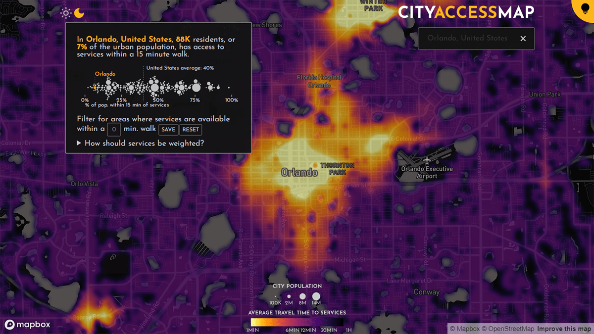 Access to Essential Services in Cities