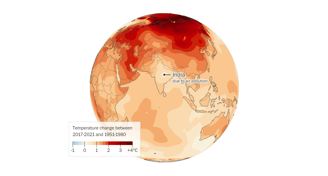 Slowest-Warming Parts of Earth