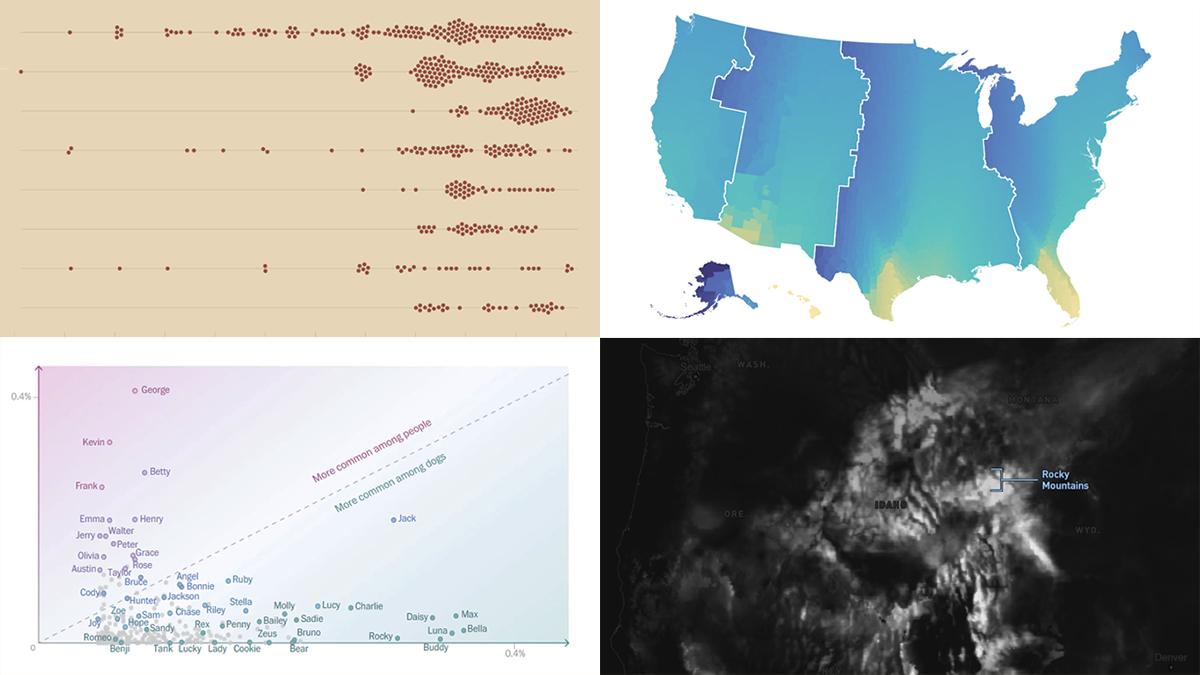 Exciting Visual Graphics That Tell Stories, on DataViz Weekly