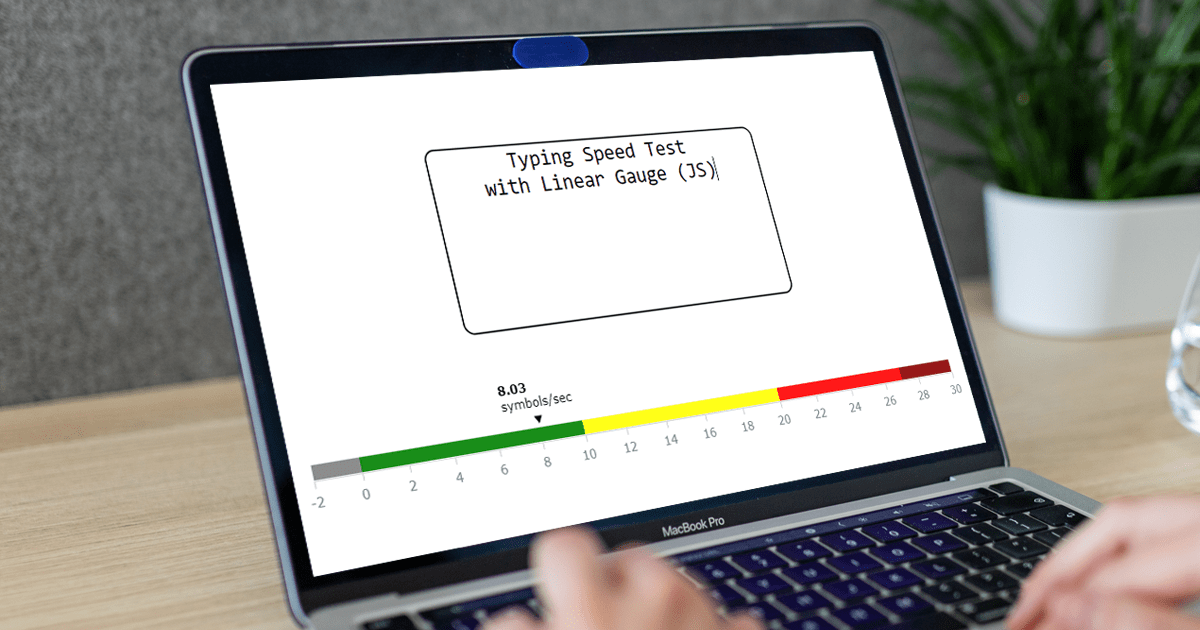Creating Dynamic Linear Gauge for Real-Time Typing Speed Test Data Visualization: Using JavaScript