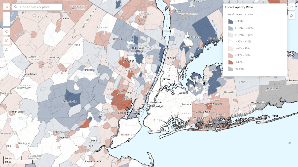 Visualizing Fiscal Inequality Across the United States
