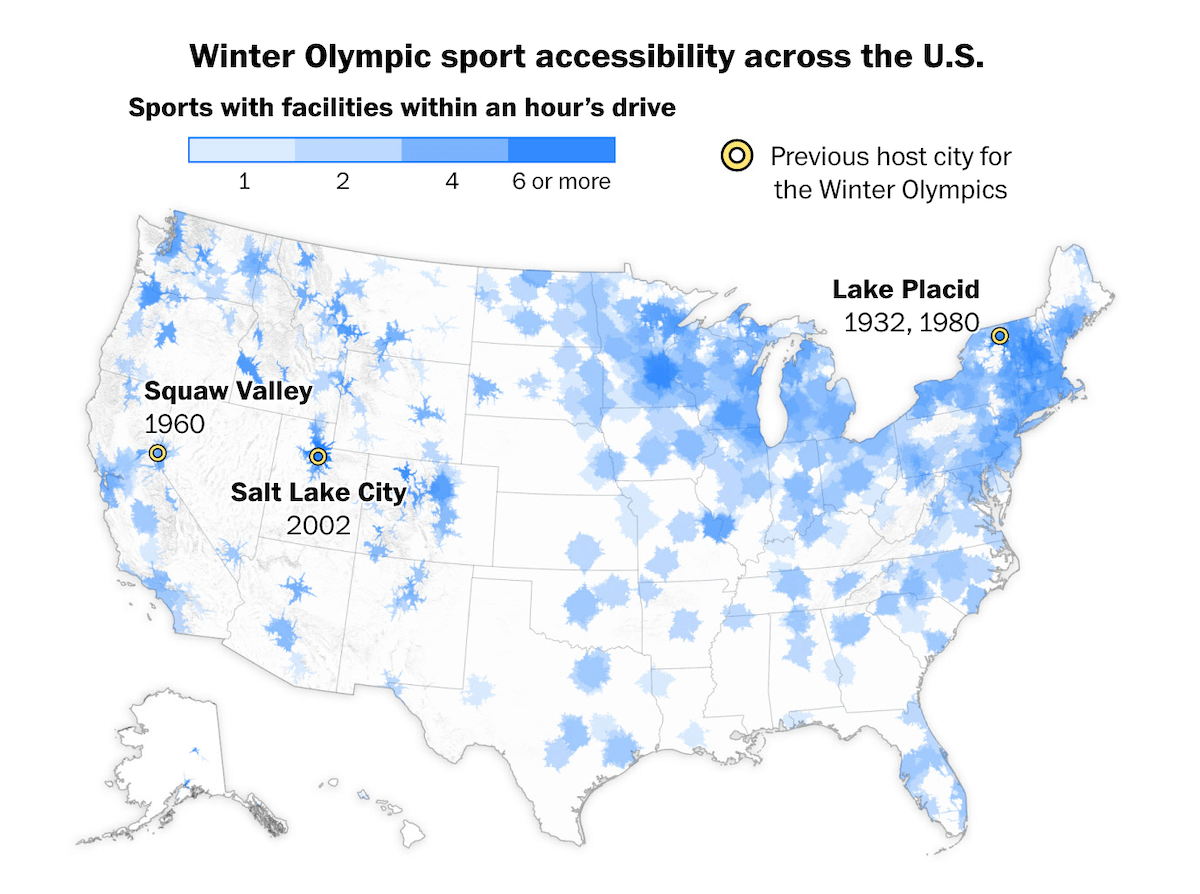 Winter Sports Access Across U.S.