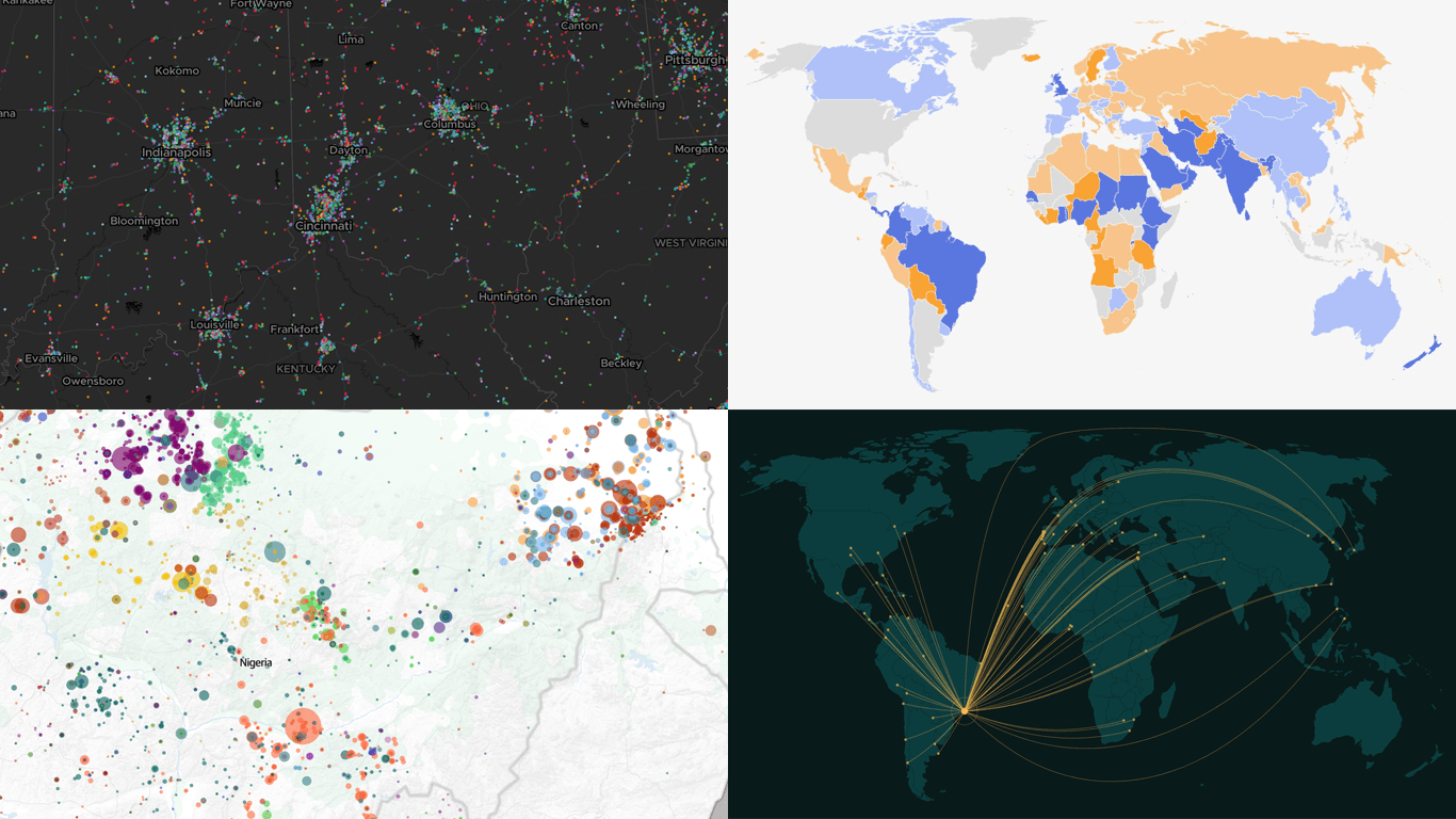 A Quick Look at the Interesting Data Maps From Around the Web Featured in This New Edition of DataViz Weekly